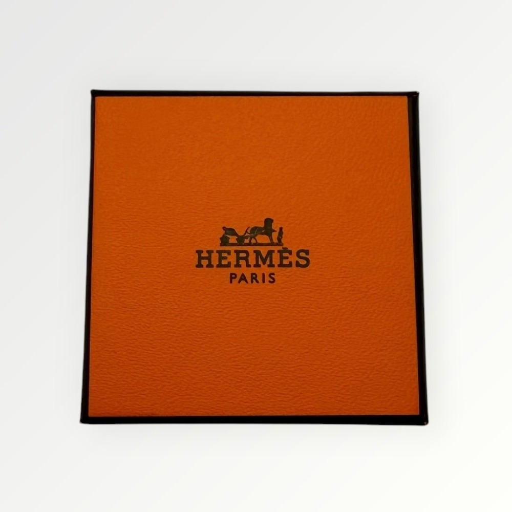 Hermes Small Orange Square Gift Box 2.75in Luxury Designer Storage Aesthetic